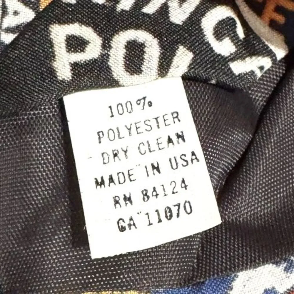 Ralph Marlin Vintage 1995 Police Patches Novelty Tie Made in USA Law Enforcement
